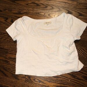 Madewell cream Crop Top XS